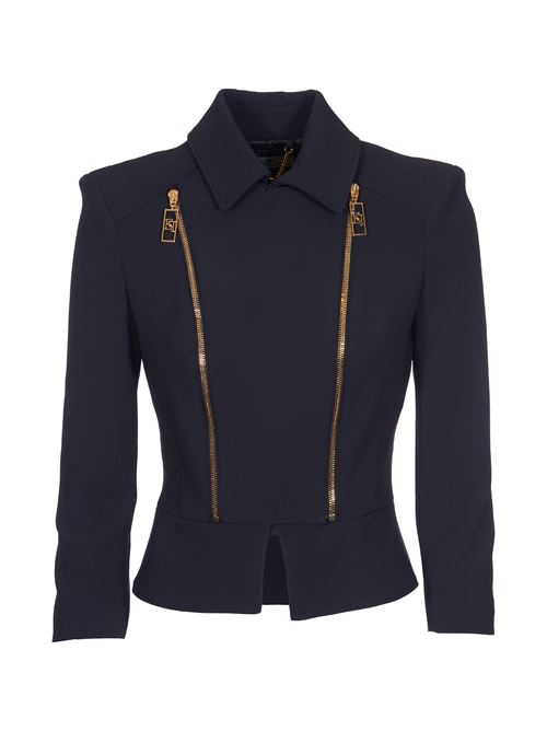 Stretch crêpe jacket with peplum and zip ELISABETTA FRANCHI | GI10046E2110